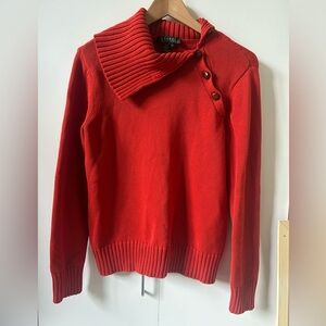 Lauren Ralph Lauren 100% cotton knit sweater size M